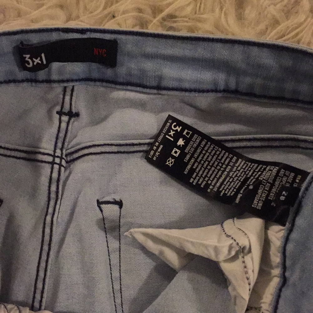 3x1 NYC Aegean Fray Skinny Jeans - Picture 3 of 5